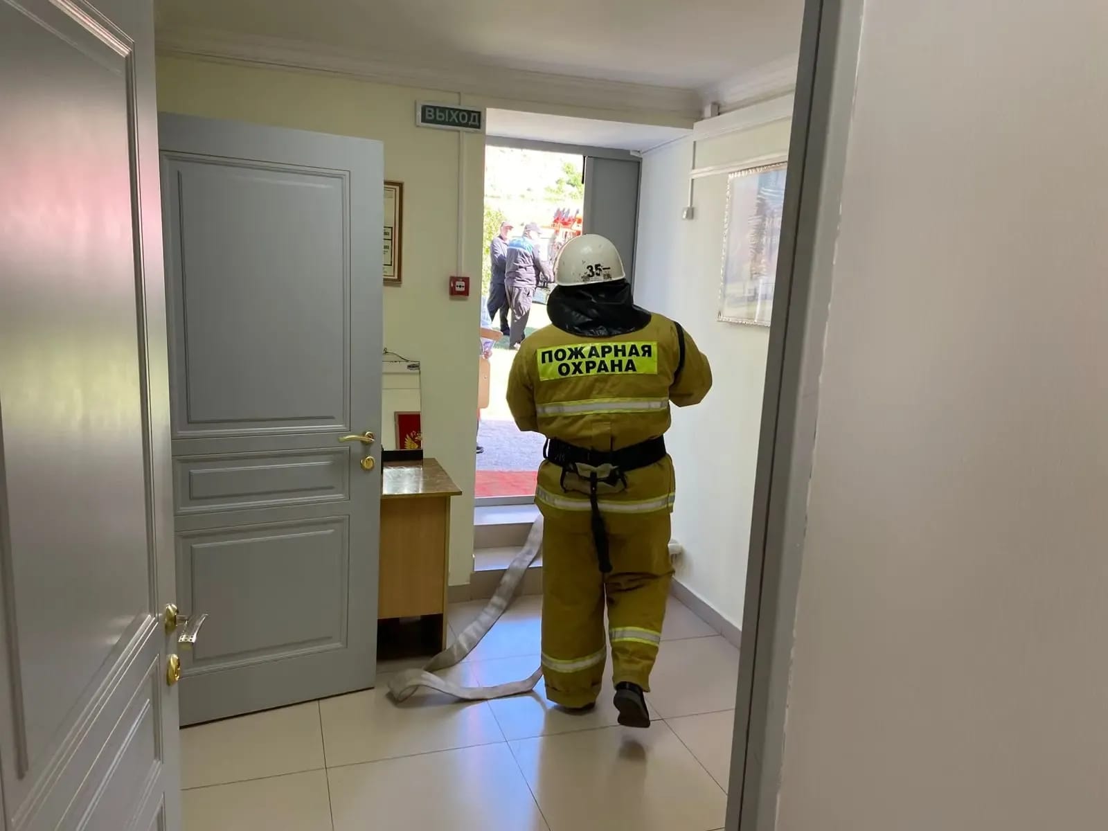 В рамках многоцелевого выезда огнеборцы ПЧ-35 провели ПТЗ